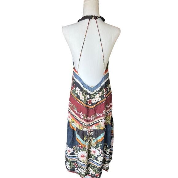 Farm RIO Women's Backless Boho Dress Floral Size Medium NEW with Tags - Picture 2 of 7